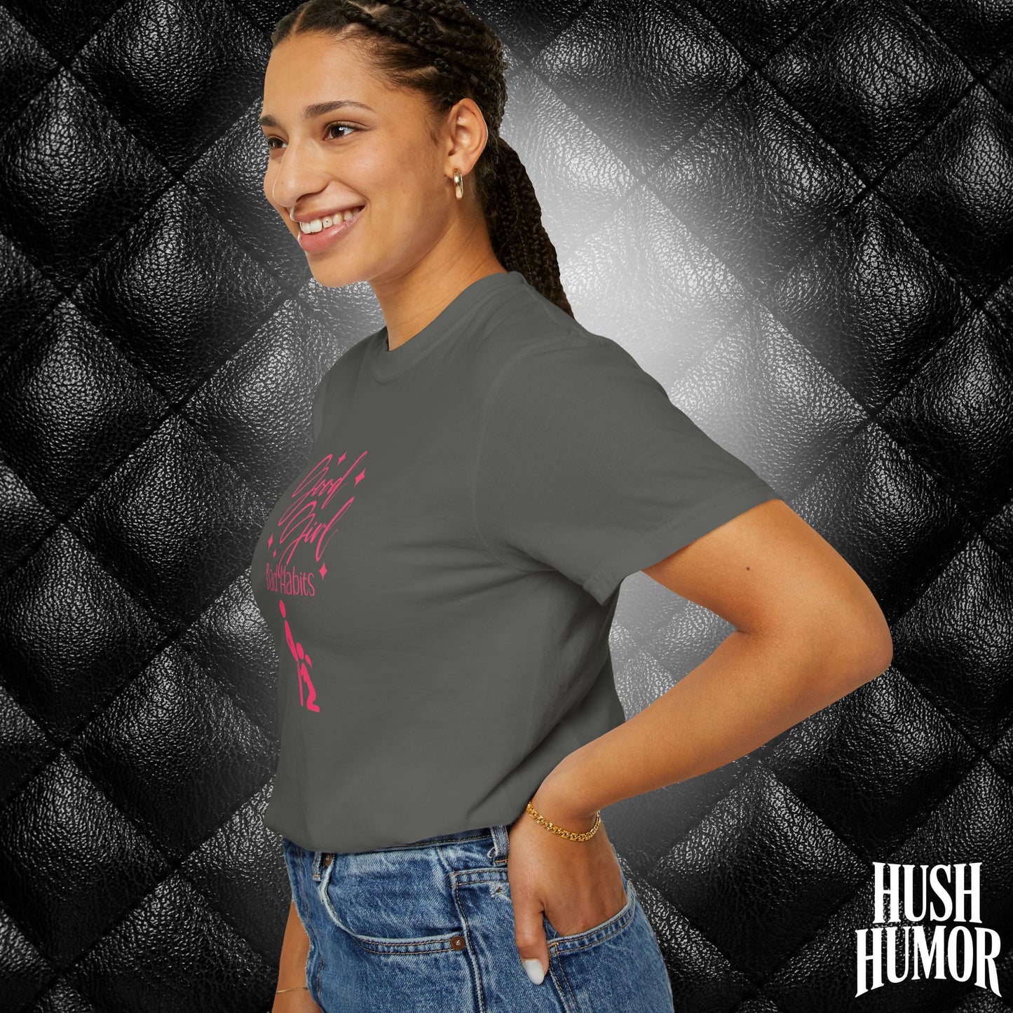 Good Girl Bad Habits Shirt – Funny Oral Sex Graphic Tee for Naughty Wife