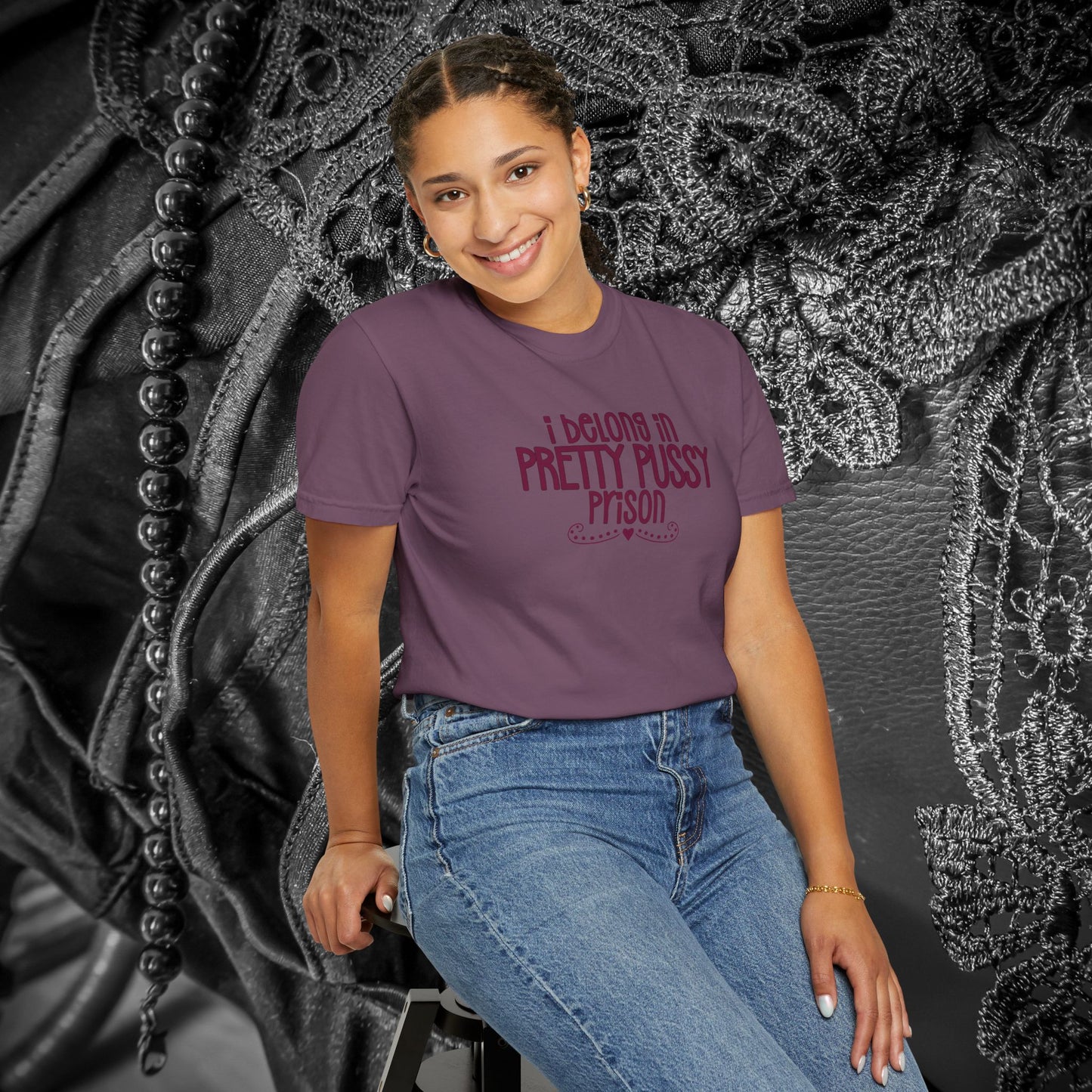 Pretty P*ssy Prison, Funny Adult T-shirt, Offensive Ladies Shirt, Unisex