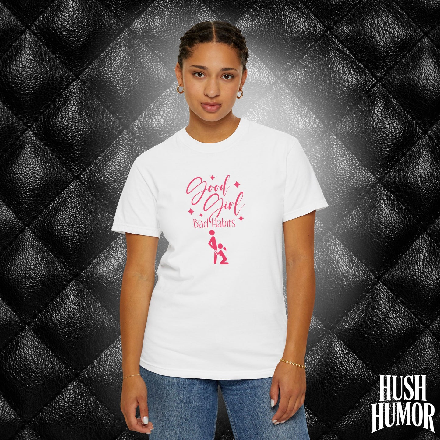 Good Girl Bad Habits Shirt – Funny Oral Sex Graphic Tee for Naughty Wife