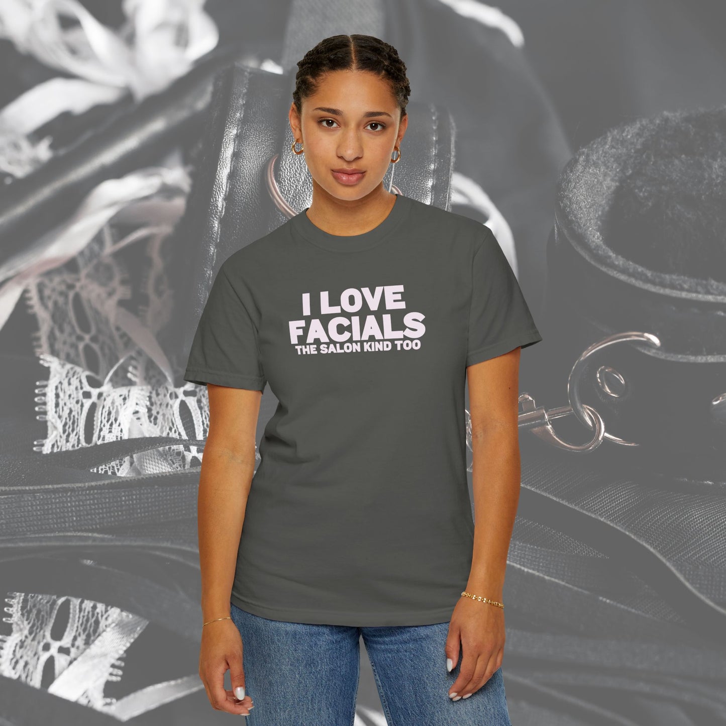 I Love Facials Funny Tee, Female Dom Blow Job Shirt, NSFW Inappropriate, Offensive Shirt, Female
