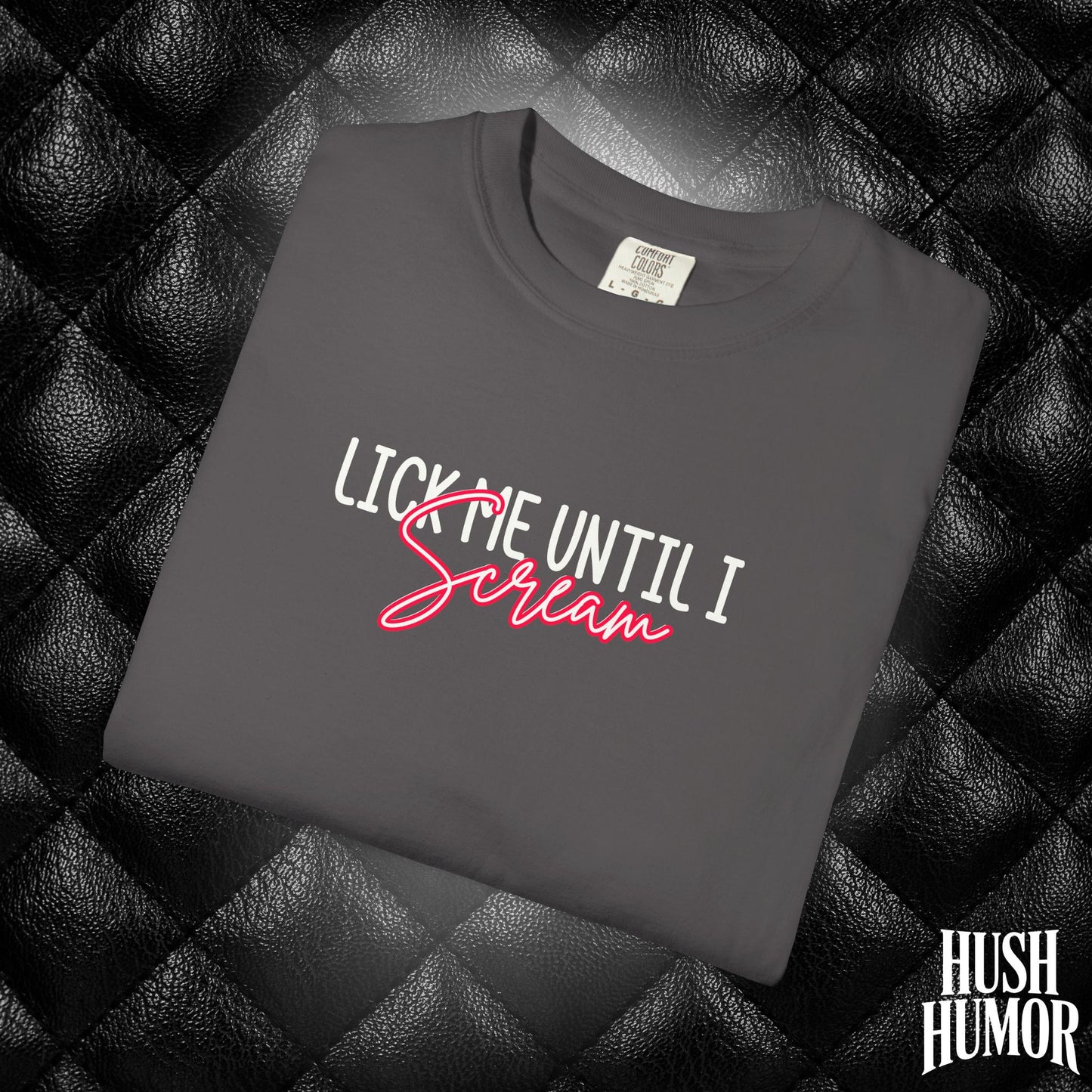 Lick Me Until I Scream Shirt – Naughty Oral Sex T-Shirt for Women, Funny Dirty Wife Tee