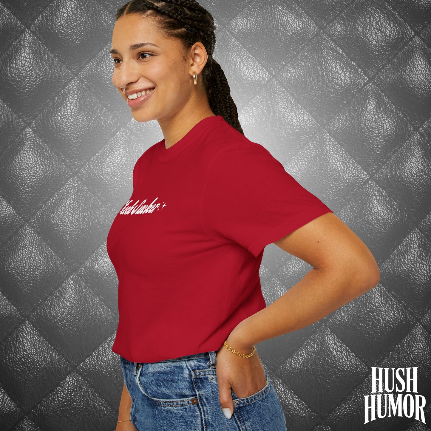 C*ck Sucker T-Shirt – Naughty Girl Comfort Colors Tee, Sexy NSFW Hot Wife Shirt, Offensive Inappropriate Graphic Shirt for Women