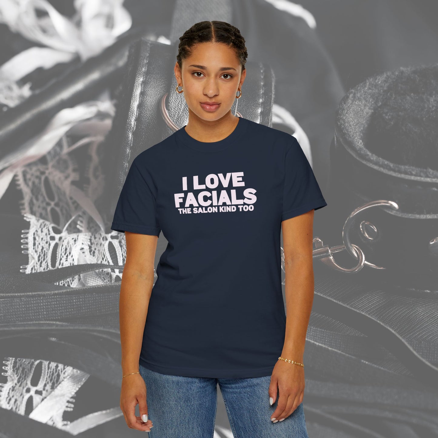 I Love Facials Funny Tee, Female Dom Blow Job Shirt, NSFW Inappropriate, Offensive Shirt, Female