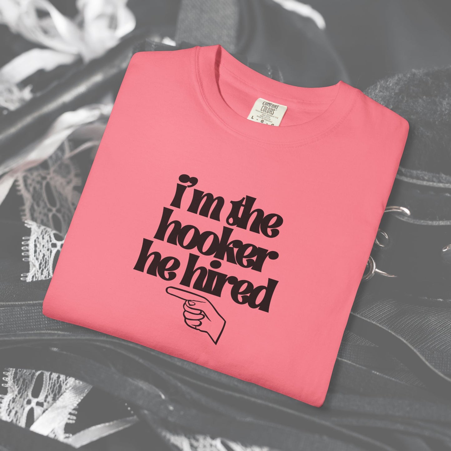 I'm the Hooker he Hired funny Wife Tshirt, Sexy Offensive Shirt, Dirty Ladies Tee