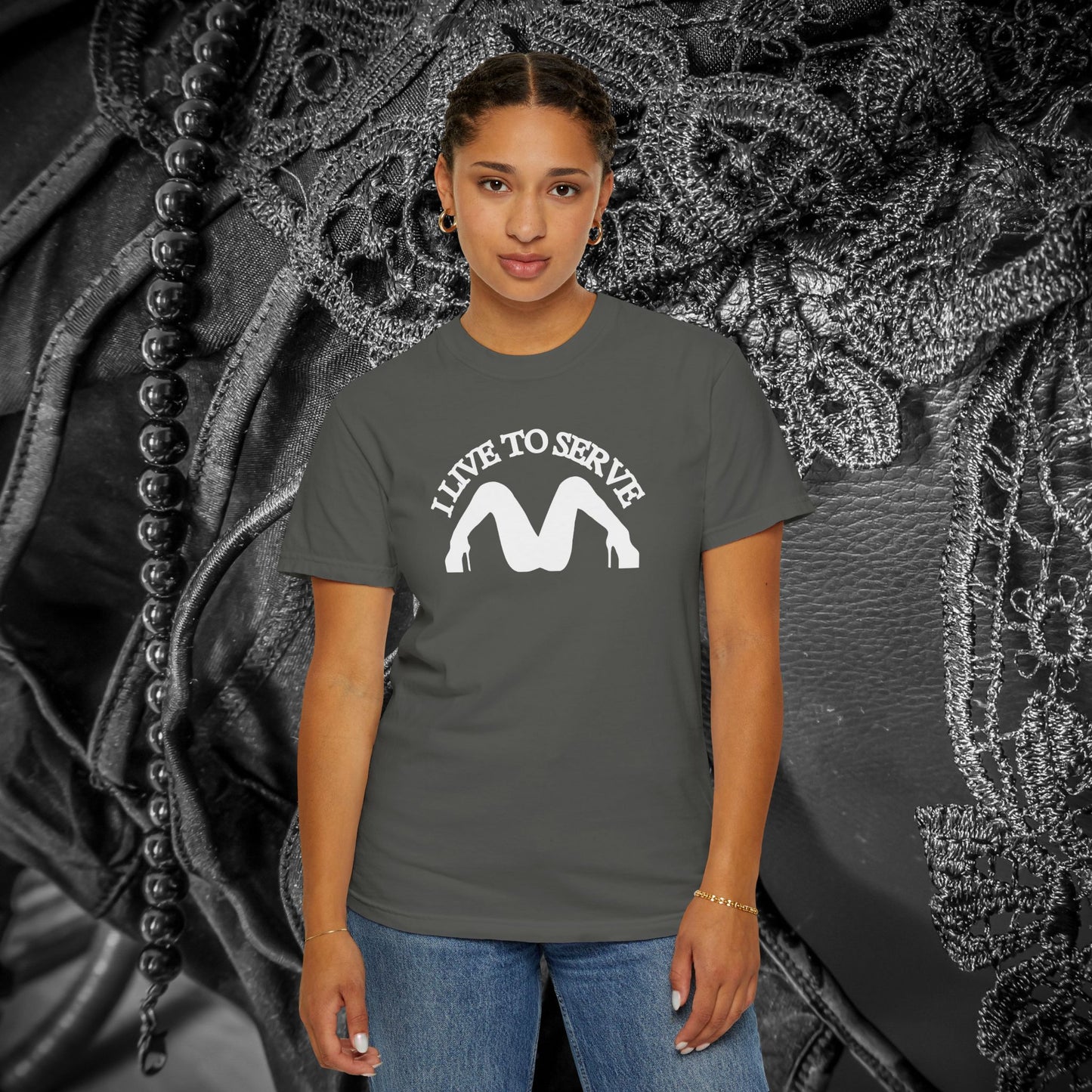 I Live to Serve Shirt – Dom Approved Submissive Tee for Kinky Play