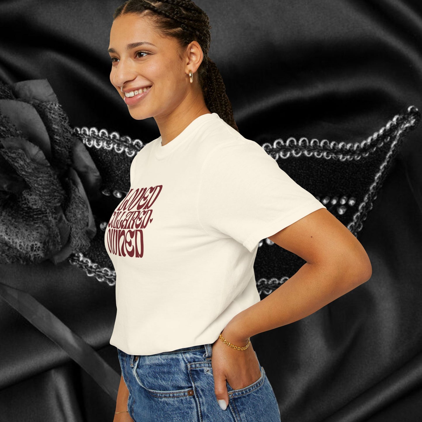 Loved Collared Owned Submissive T-shirt, BDSM themed Kinky Tee, Submissive Wife Gift, BDSM Apparel