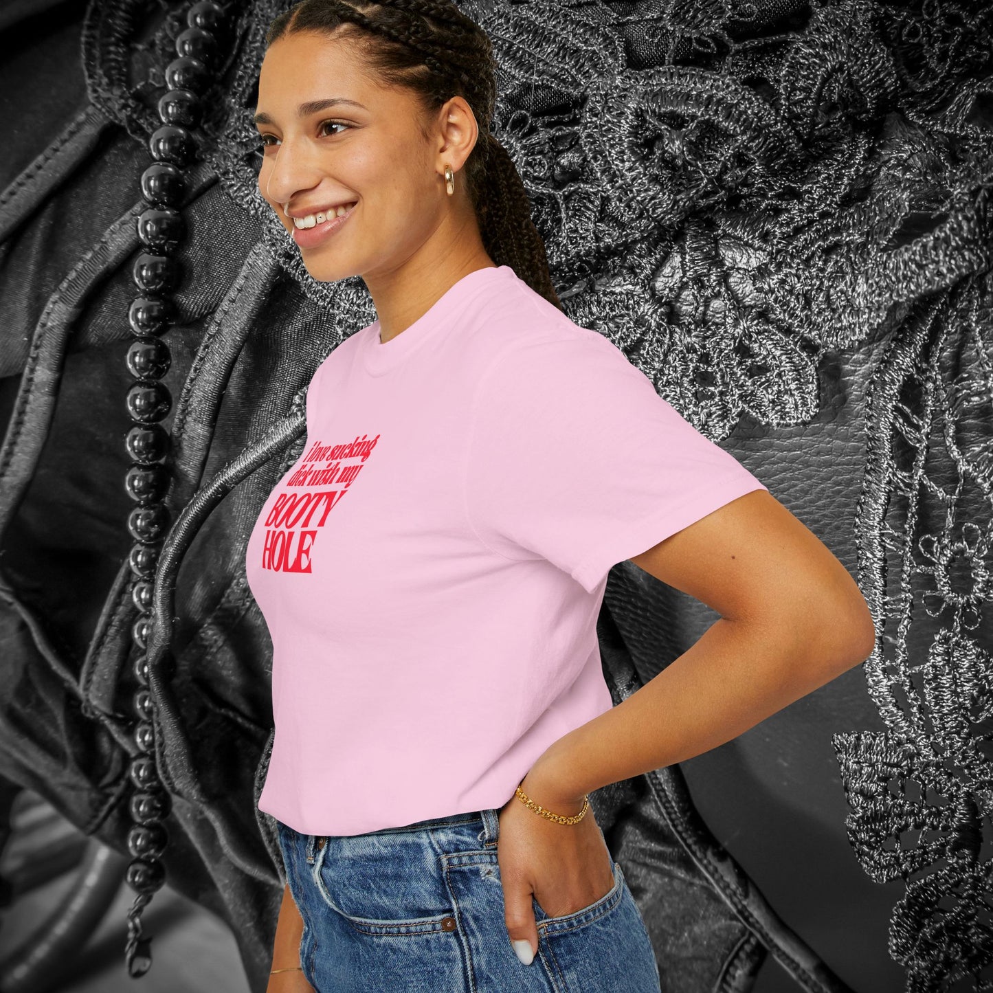 I Love Sucking D*ck With My Booty T-Shirt – Naughty Offensive Garment-Dyed Sexy Wife Tee