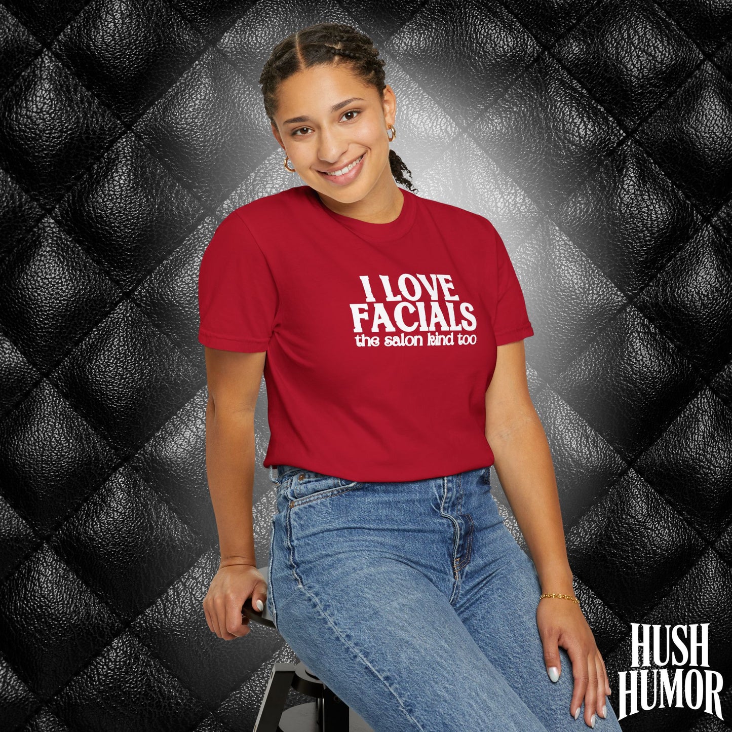 I Love Facials | Offensive Graphic Shirt for Naughty Gag Gift Exchanges