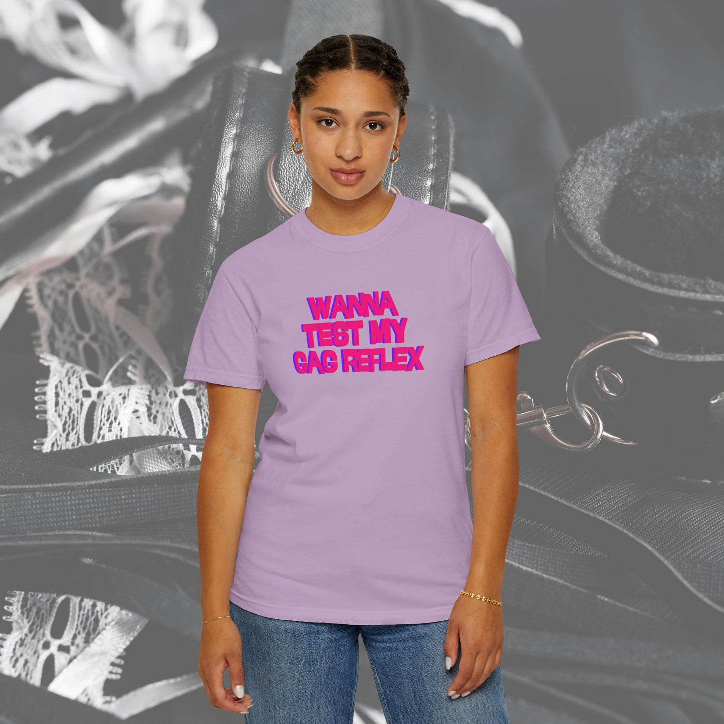Dirty Gag Reflex Tee, Naughty Women's Shirt, Funny Blow j*b tee, Funny Adult gift