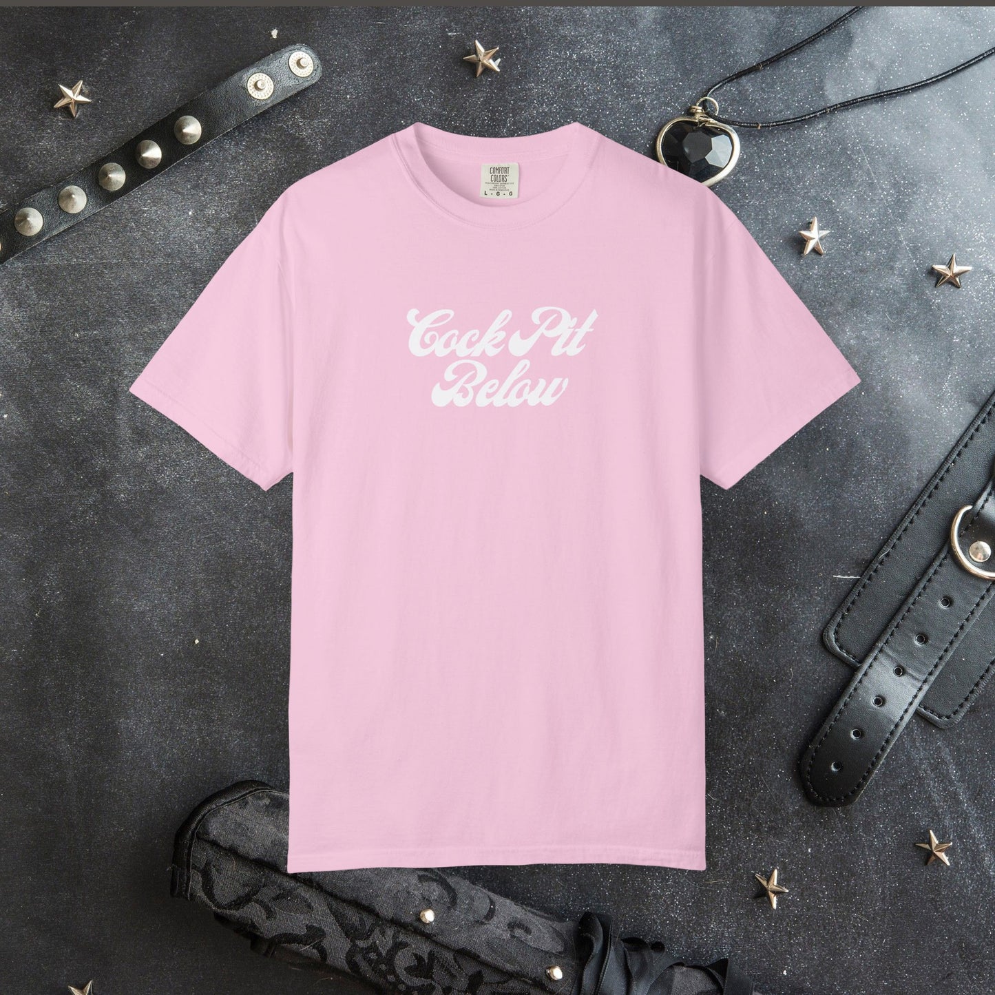 C*ck Pit Below | Bold Adult Humor Shirt for Naughty Gift Swaps or for the daring who like bold fashion