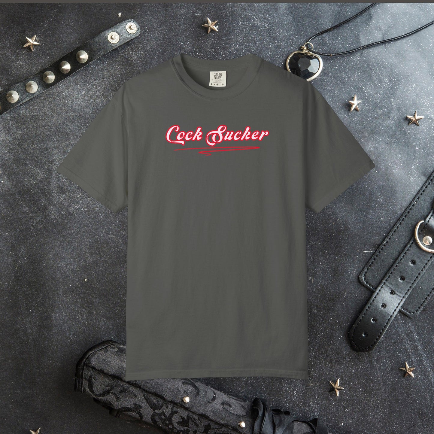 Naughty Girl Sex T-Shirt – Sexy Offensive Ladies Comfort Colors C*ck Sucker Tee, Hot Wife NSFW Party Shirt