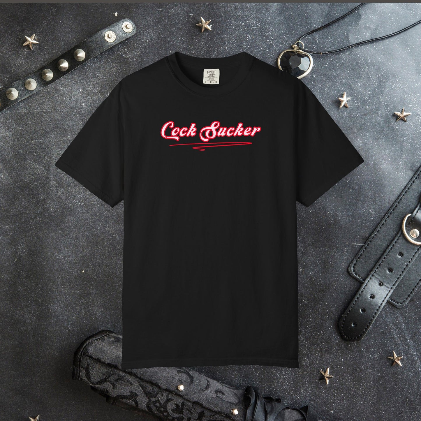 Naughty Girl Sex T-Shirt – Sexy Offensive Ladies Comfort Colors C*ck Sucker Tee, Hot Wife NSFW Party Shirt