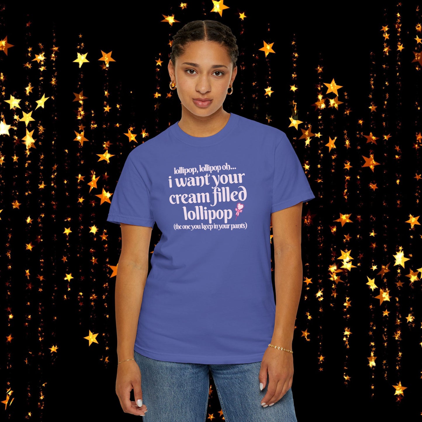 Sexually suggestive lollipop T-shirt, funny innuendo gift for hot wife, hot girl summer outfit, sexy party apparel