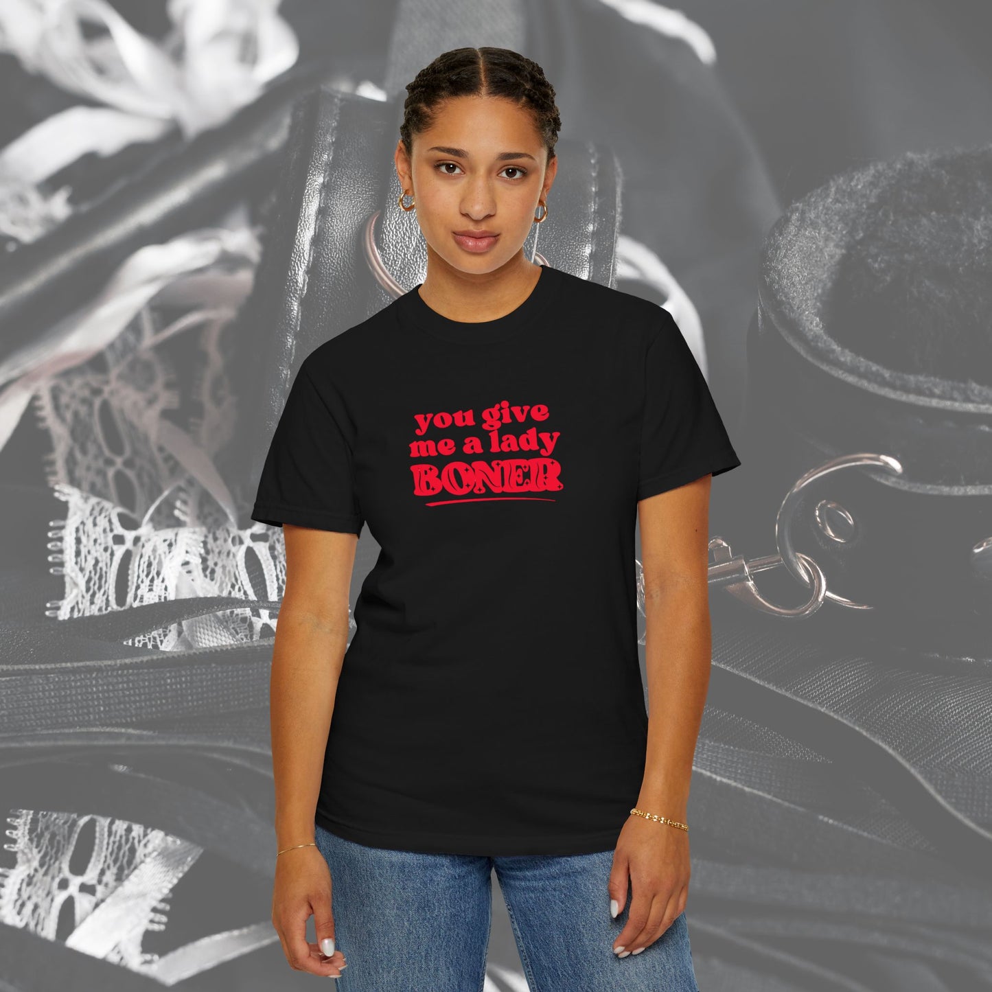 FEMdom T-Shirt, BDSM Lifestyle, Naughty Summer Party Tee, Funny Saying tshirt you give me a lady boner dirty gift for hot wife