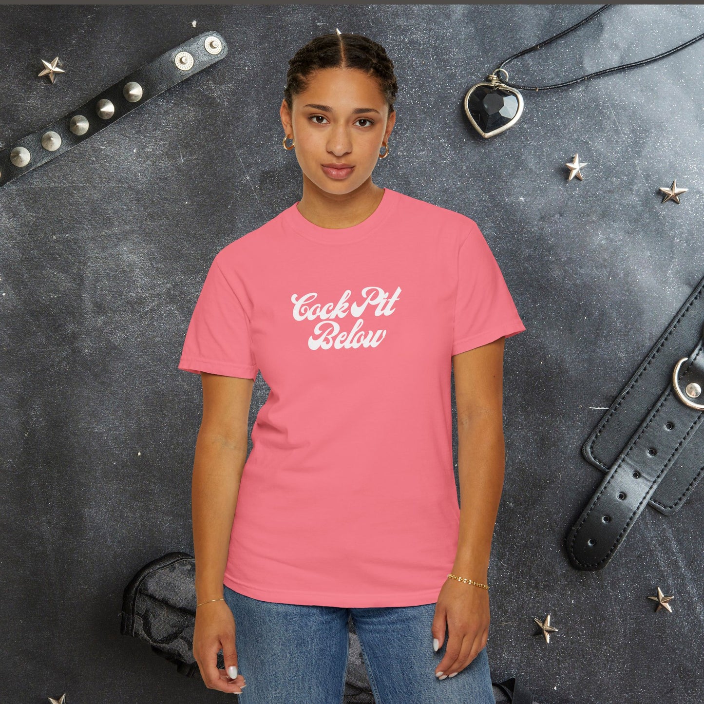 C*ck Pit Below | Bold Adult Humor Shirt for Naughty Gift Swaps or for the daring who like bold fashion