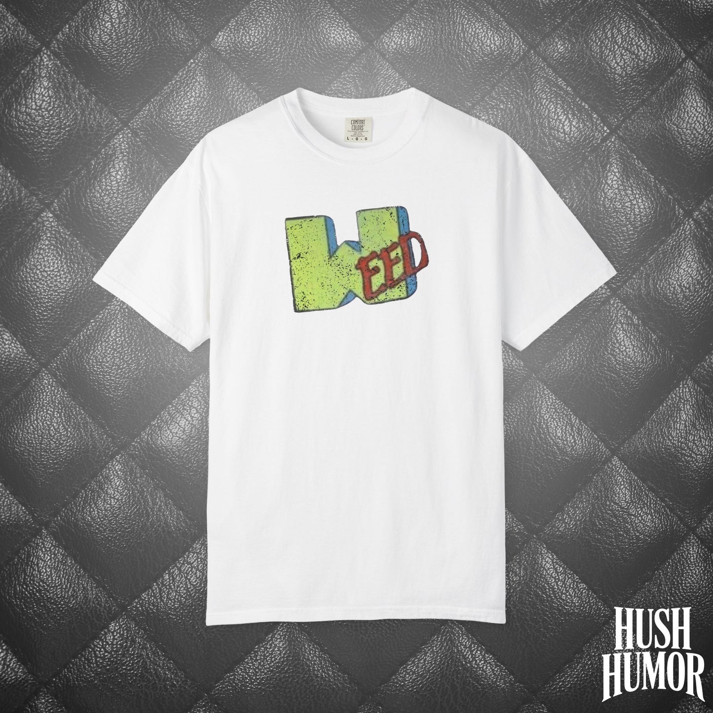 WEED Retro Graphic Tee | Stoner Girl Shirt, Funny Marijuana Meme Gift