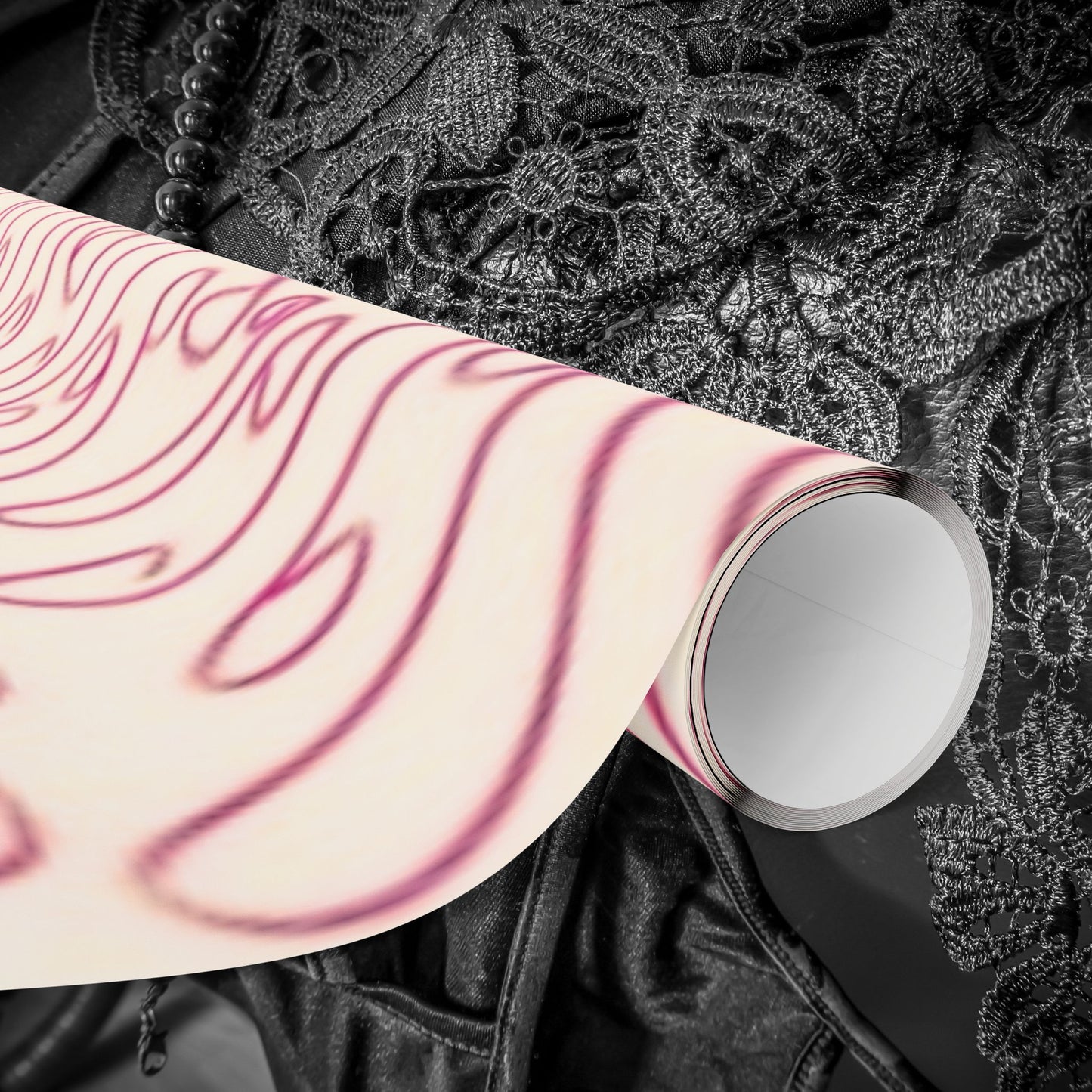 Hand drawn chic penis gift wrap for Birthdays, Holidays, Bachelorettes, Adult Naughty Paper