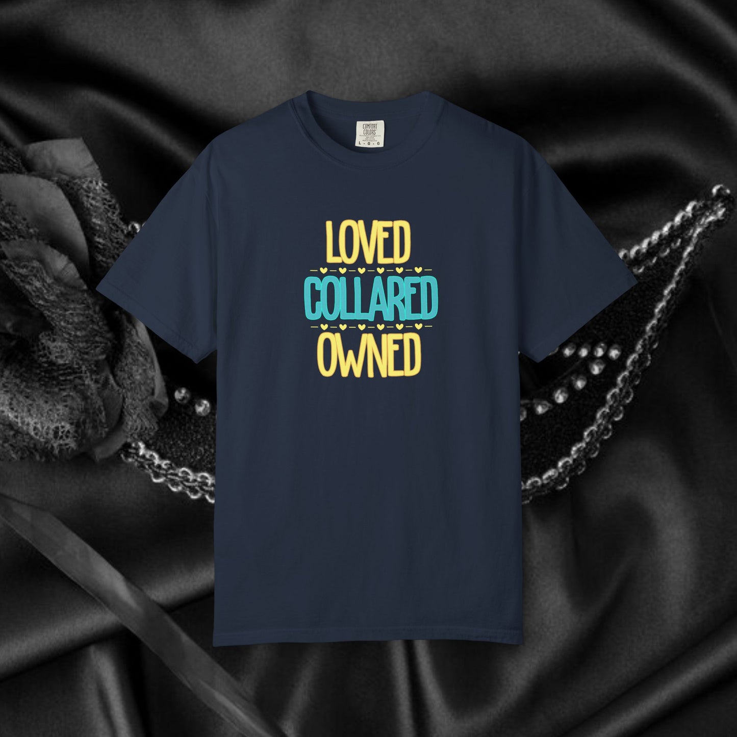 BDSM apparel Submissive tee Loved Collared Owned T-shirt, Kinky Tee