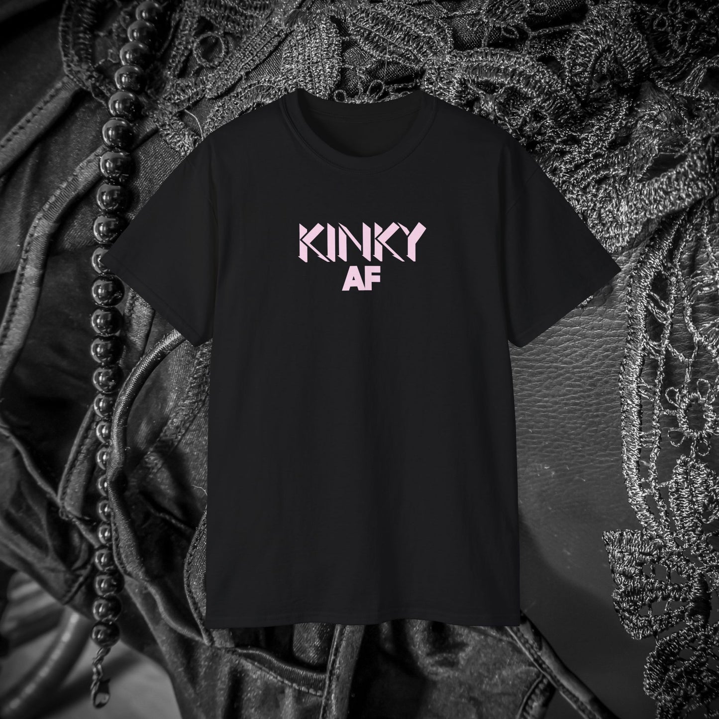 Kinky AF Unisex Tee, Naughty Wife Gift, Dirty Girl Shirt, Kinky Gift, Hot Wife T-Shirt, Sexy Shirt, Adult Humor Tee