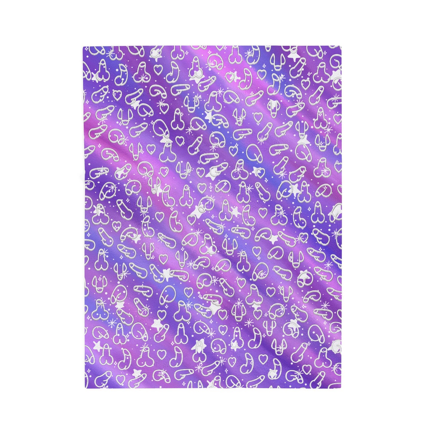 Penis Blanket Gift, Pretty Offensive Purple Hue Penis Blanket Rude Adult Gifts, Inappropriate Funny Gifts, Naughty Blanket