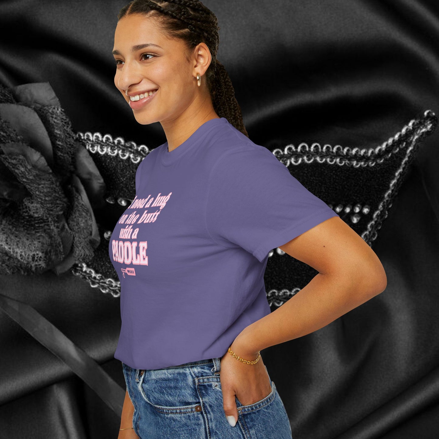 I need a Hug on the Butt With a Paddle tshirt, BDSM Themed Cute Submissive Apparel for her