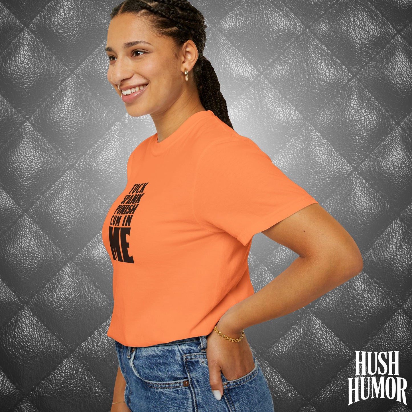 Submissive F*ck Spank Punish C*m in Me T-Shirt – Naughty Shirt for Women, Inappropriate Dirty Girl Tee, Sexy NSFW Kink Shirt