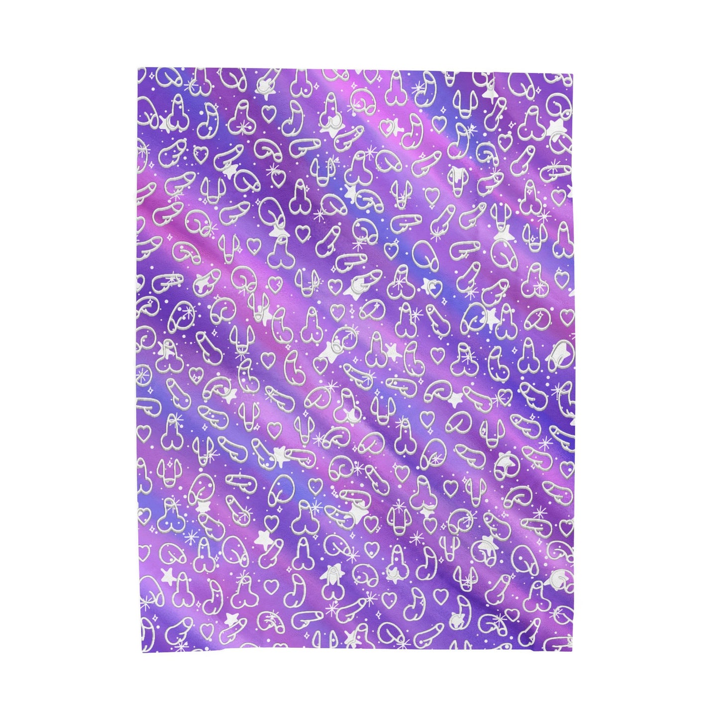 Penis Blanket Gift, Pretty Offensive Purple Hue Penis Blanket Rude Adult Gifts, Inappropriate Funny Gifts, Naughty Blanket