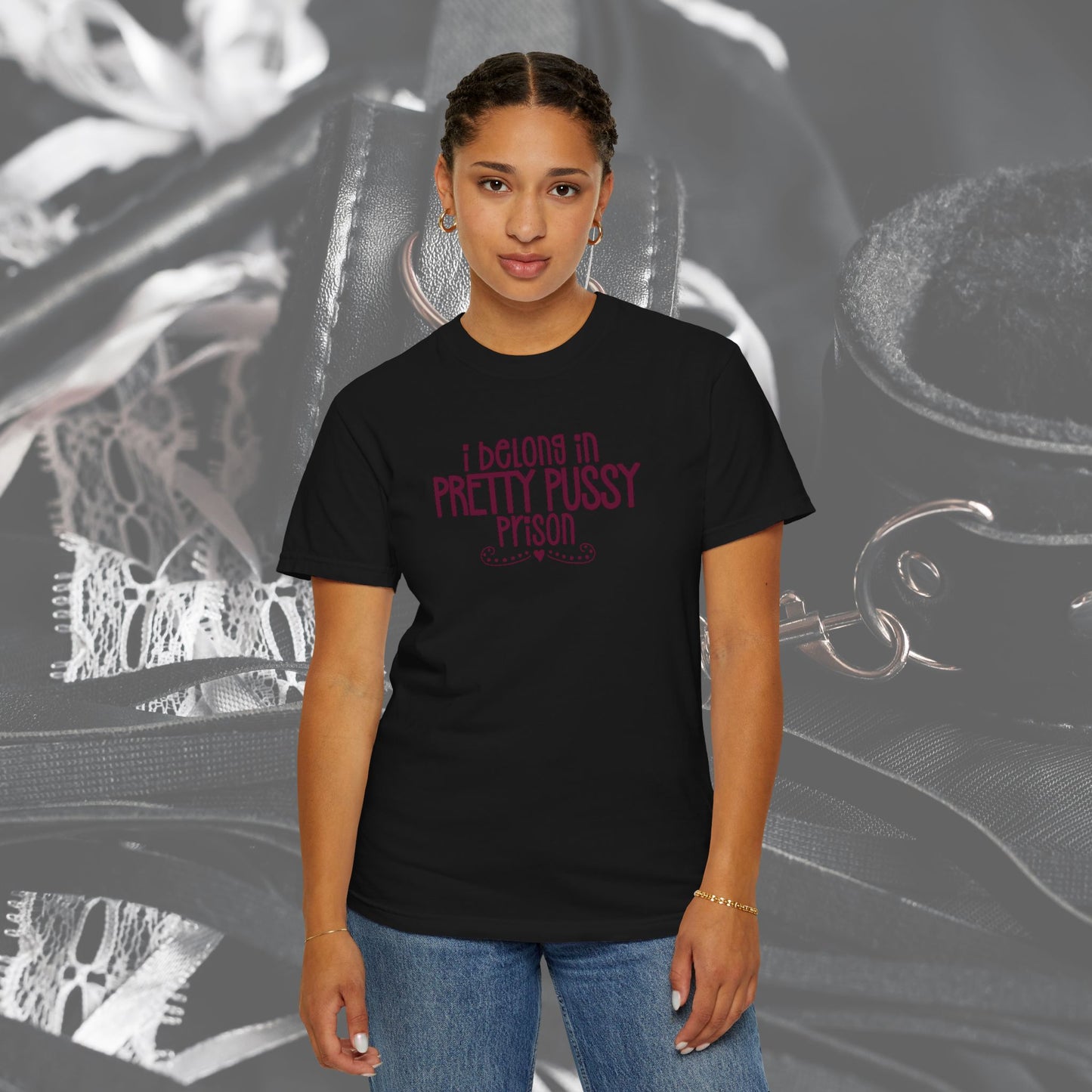 Pretty P*ssy Prison, Funny Adult T-shirt, Offensive Ladies Shirt, Unisex