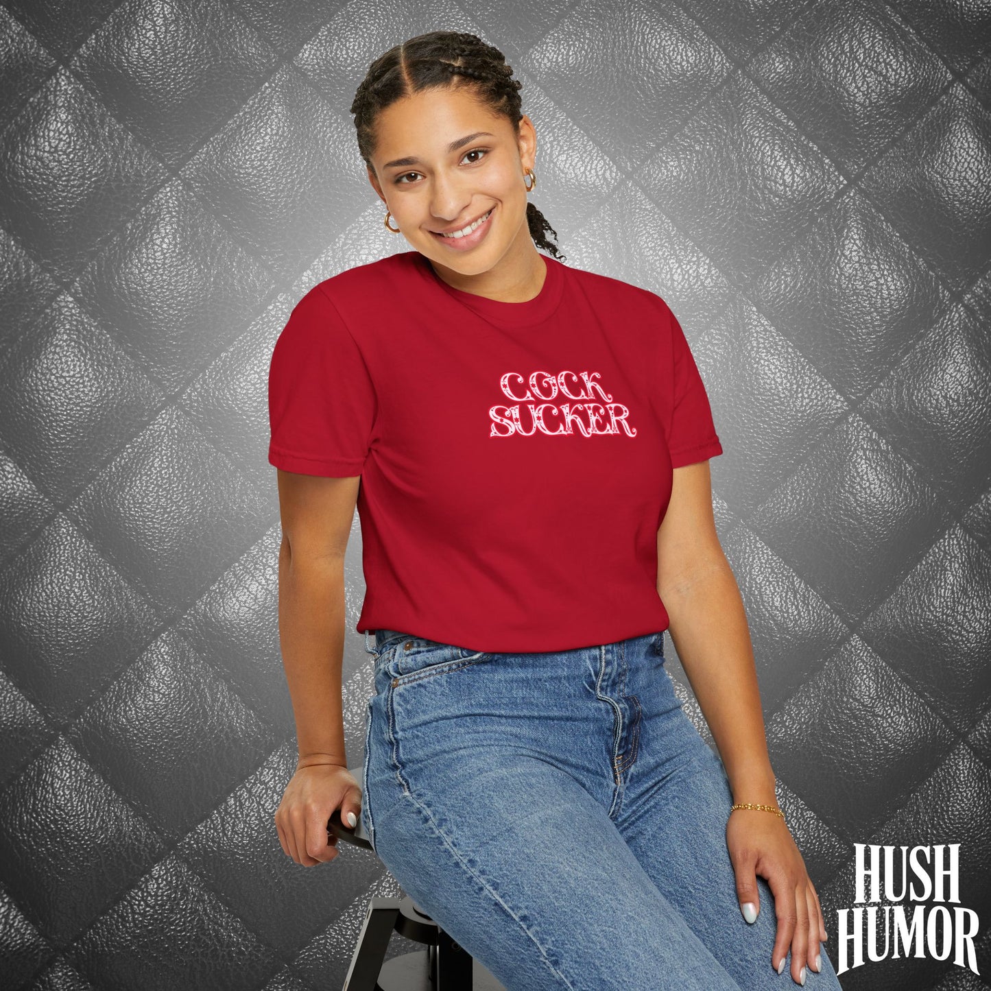 C*ck Sucker T-Shirt – Naughty Girl Comfort Colors Tee, Sexy Hot Wife Shirt, Offensive NSFW Graphic, Inappropriate tee