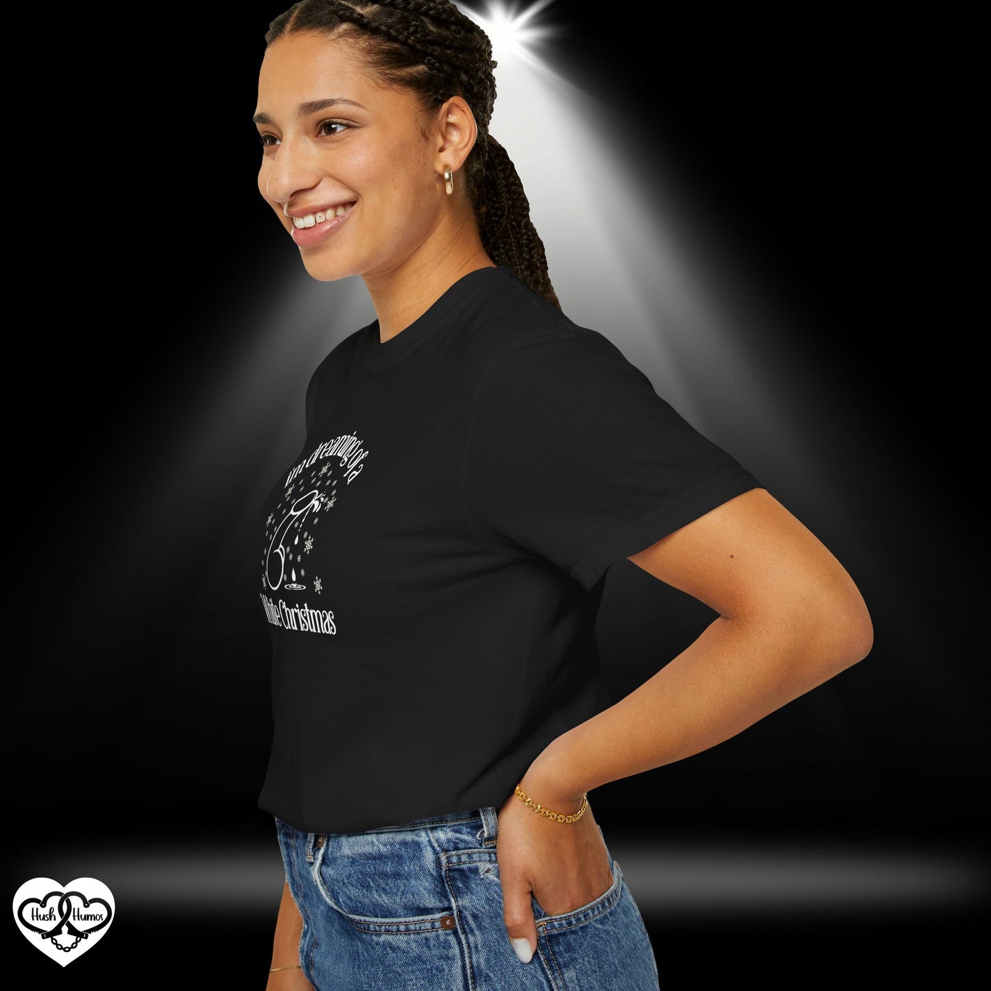 I’m Dreaming of a White Christmas Naughty Shirt – Funny Adult Xmas Tee, Sexy Holiday Party Top
