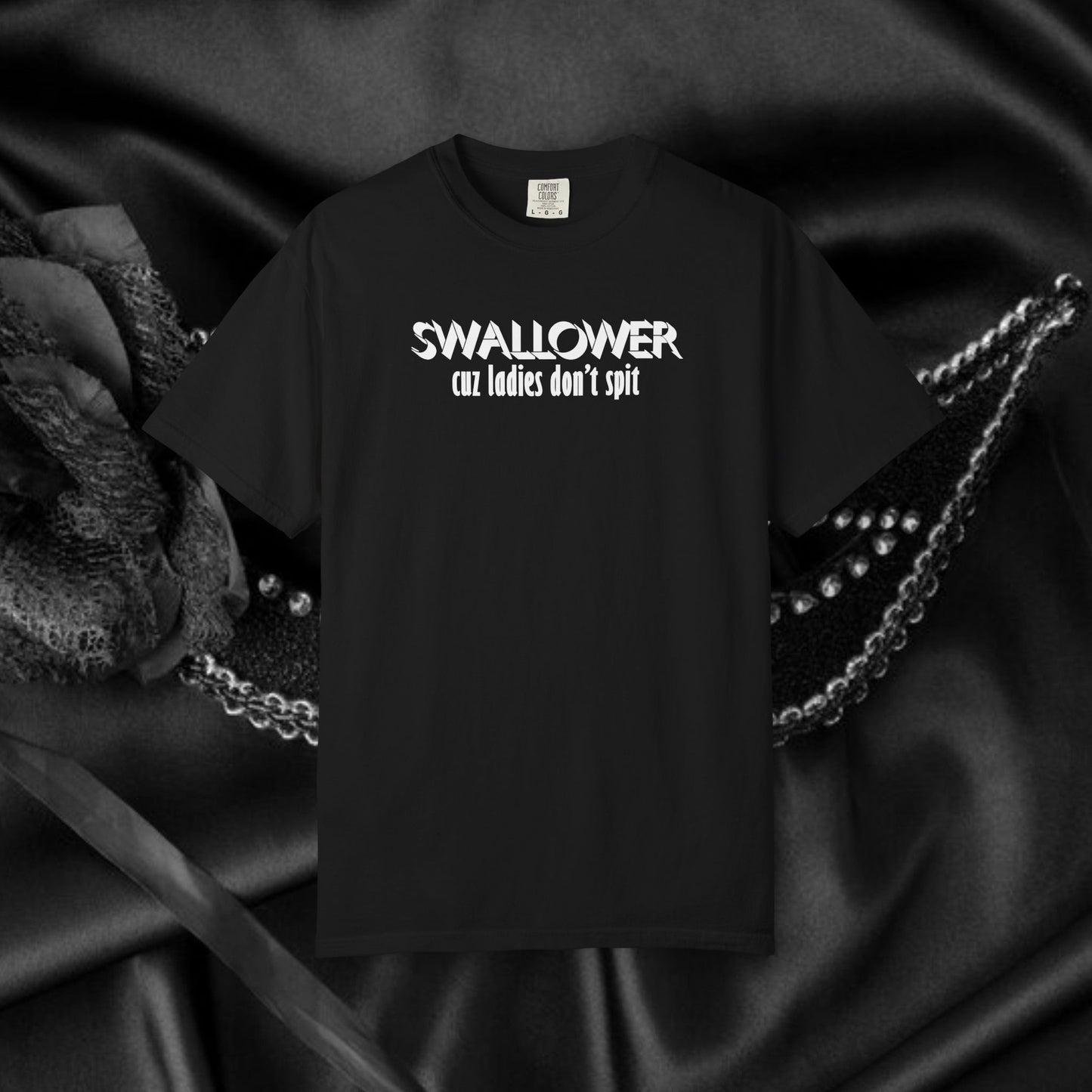 Naughty Swallower T-shirt, Silly Oral Sex Women's Shirt, Fun Adult Humor Tee, Blow j*b Party Apparel, Sexy Wife Gift, Dirty BJ Top