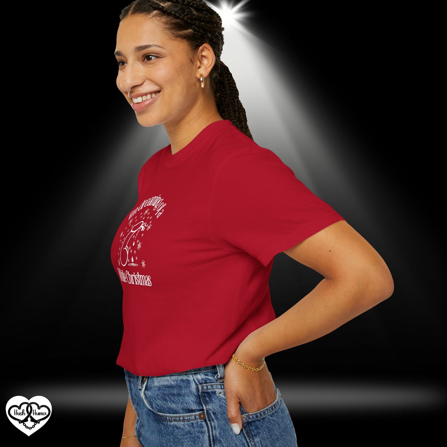 I’m Dreaming of a White Christmas Naughty Shirt – Funny Adult Xmas Tee, Sexy Holiday Party Top