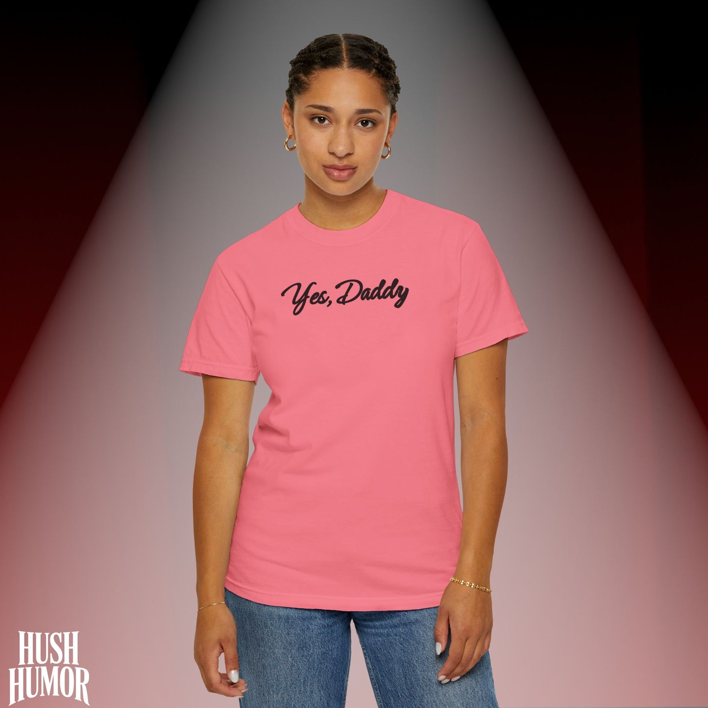 Yes Daddy Shirt – Submissive Wife T-Shirt, Naughty BDSM Graphic Tee for Women, NSFW Dirty Sex Shirt, Offensive Inappropriate Couple Party Shirt