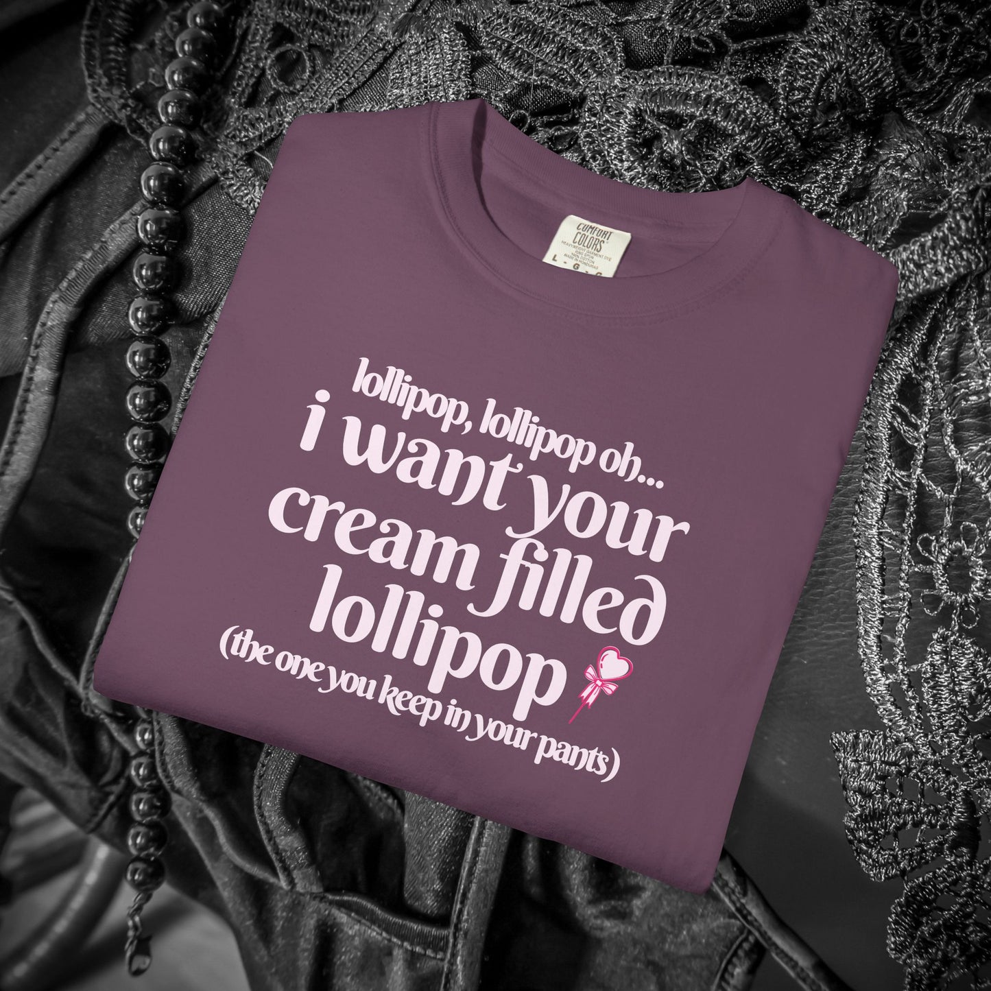 Sexually suggestive lollipop T-shirt, funny innuendo gift for hot wife, hot girl summer outfit, sexy party apparel