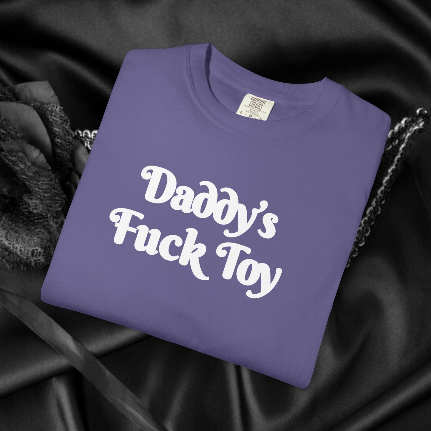 Daddy’s F*ck Toy Shirt – Kinky Submissive Apparel for Women, Hot Wife Sex Party Tee, Risqué Adult Shirt, NSFW Trendy BDSM Clothing