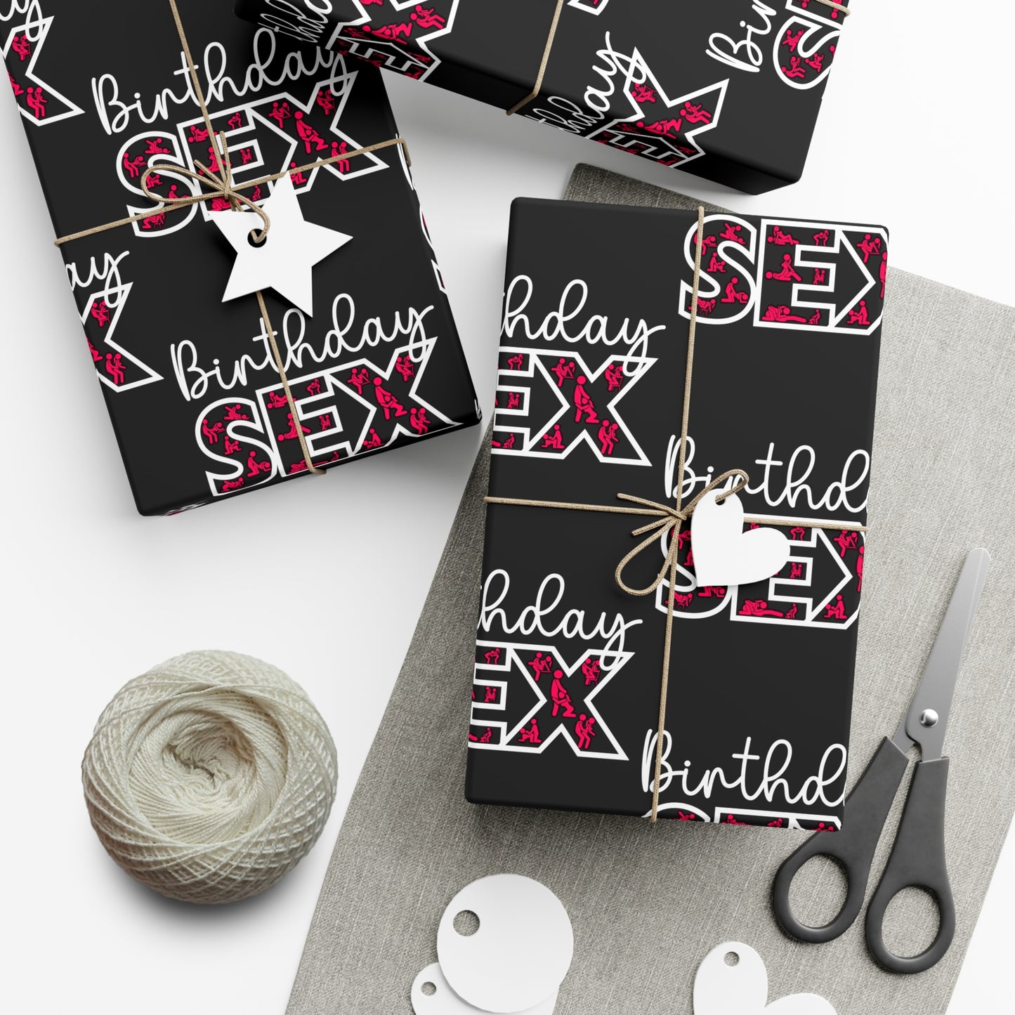 Birthdy Sex Wrapping Paper Adult Birthday Decor, Funny Gift Wrap, Unique Wrapping Paper, special occasions