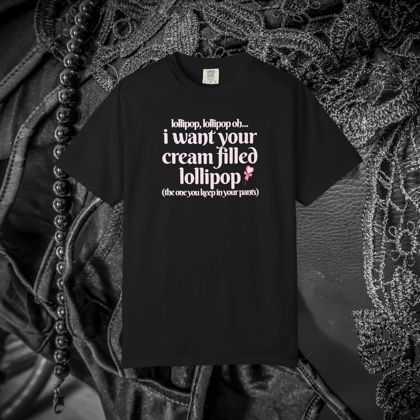 Sexually suggestive lollipop T-shirt, funny innuendo gift for hot wife, hot girl summer outfit, sexy party apparel