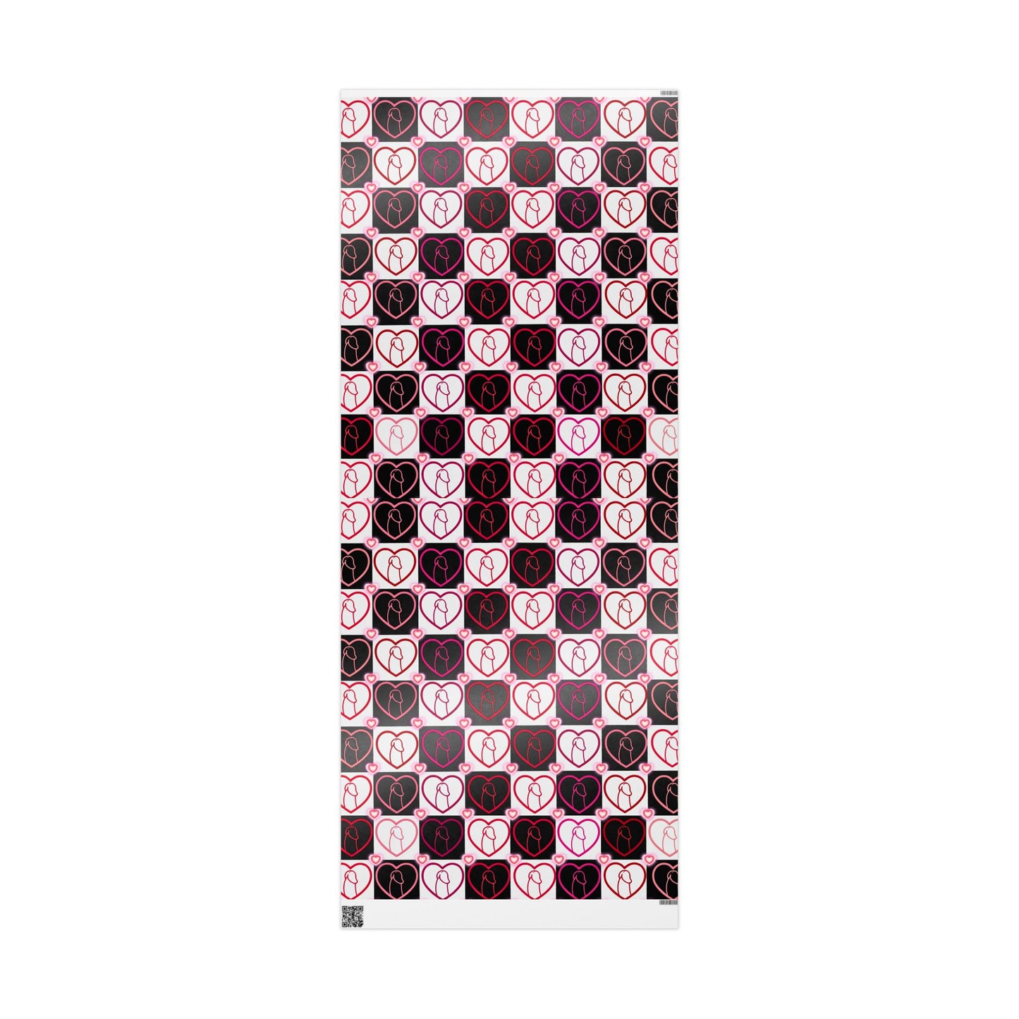 Wrapping Papers, Chic Heart & Penis Gift Wrap, Stylish Packaging for Birthdays, Holidays, Adult Naughty Paper, D*ck Lover Present