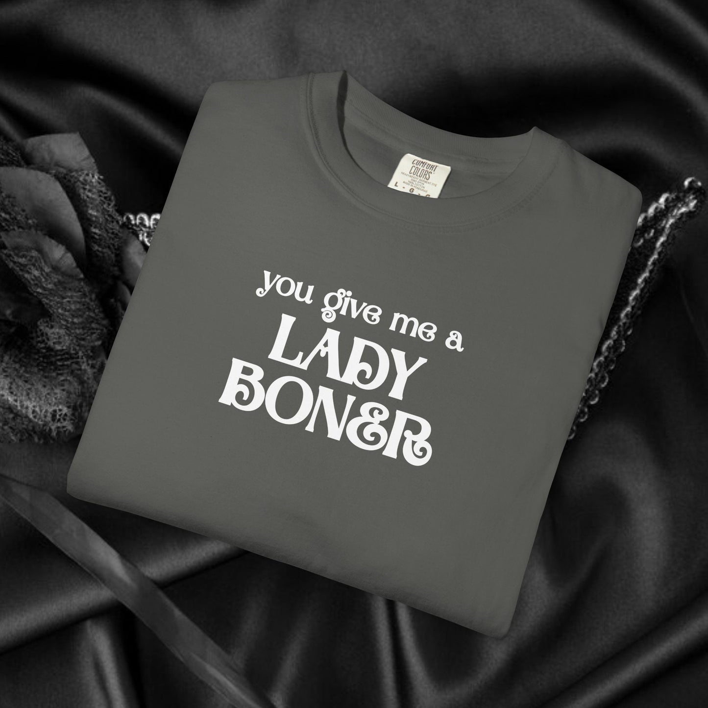 You Give Me a Lady Boner Funny Sex Shirt – Offensive NSFW Tee, Inappropriate Women’s Top, Shocking Party Apparel
