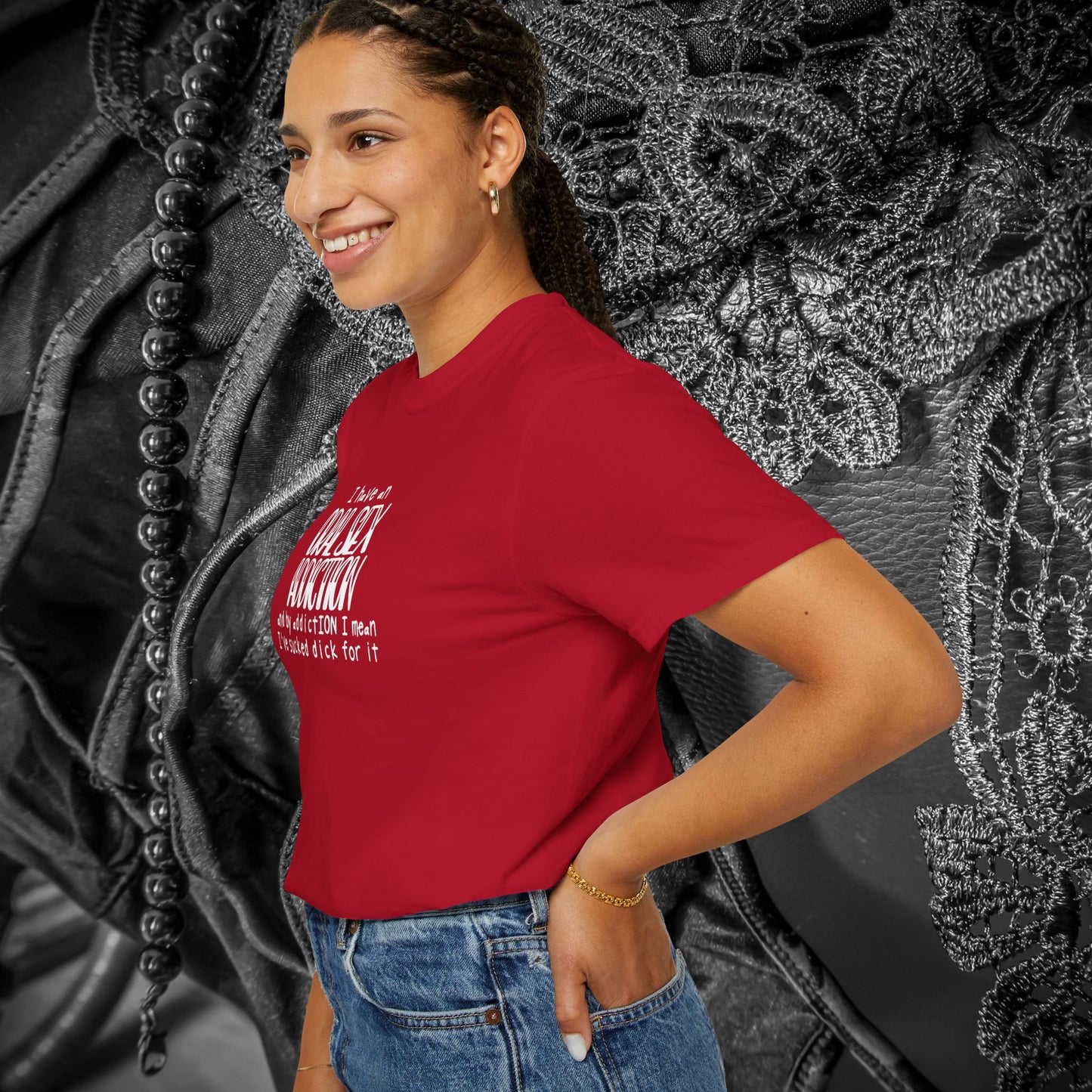 Funny Oral Sex Addiction Unisex T-shirt