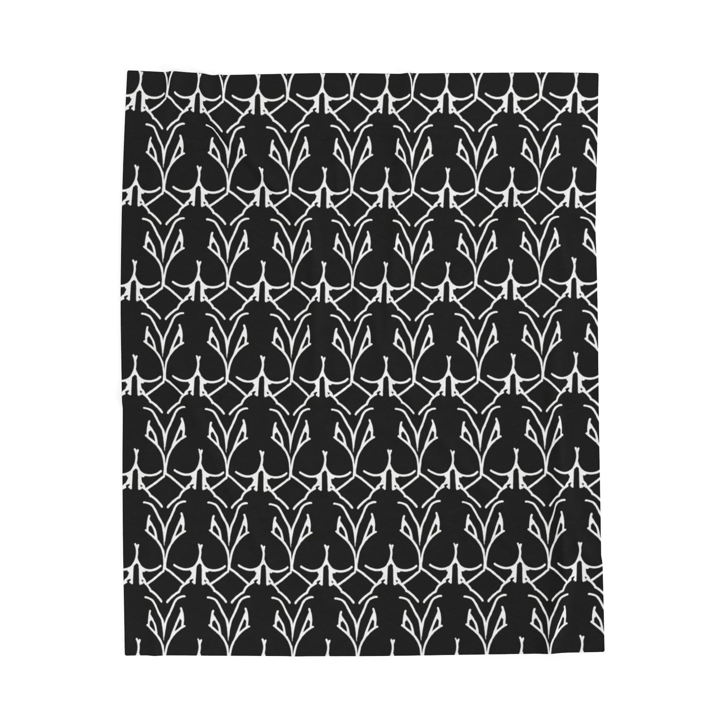 POV Doggie Style Black & White Beach Blanket | Adult NSFW Velveteen Plush Blanket