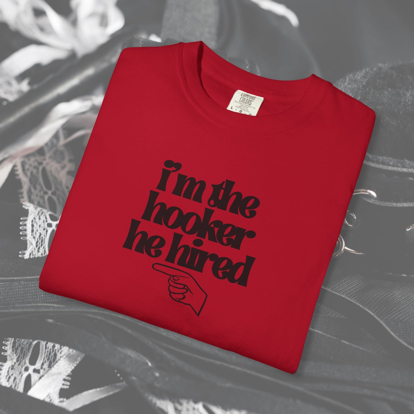 I'm the Hooker he Hired funny Wife Tshirt, Sexy Offensive Shirt, Dirty Ladies Tee