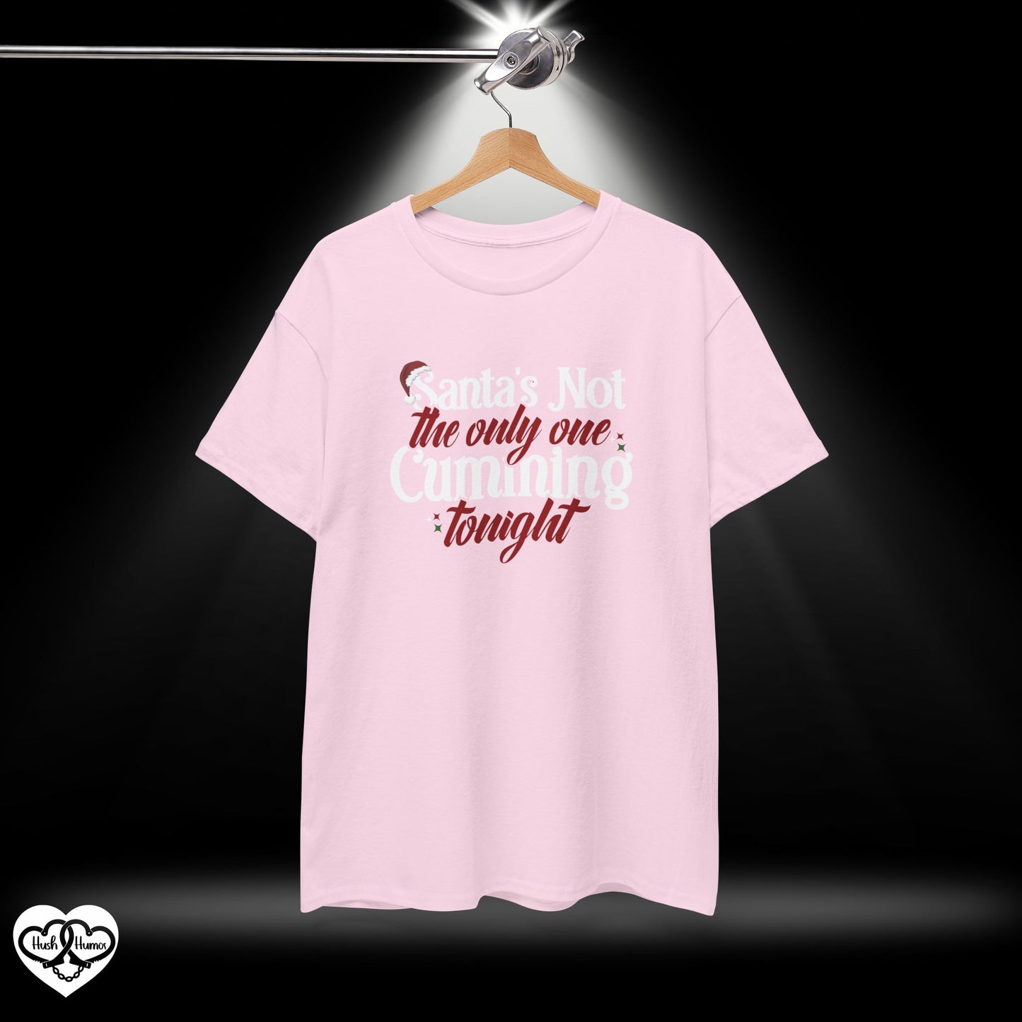 Santa’s Not the Only One Cumming Tonight Shirt – Naughty Christmas Tee for Adults, Funny Holiday Party Shirt, Sexy Xmas Gift