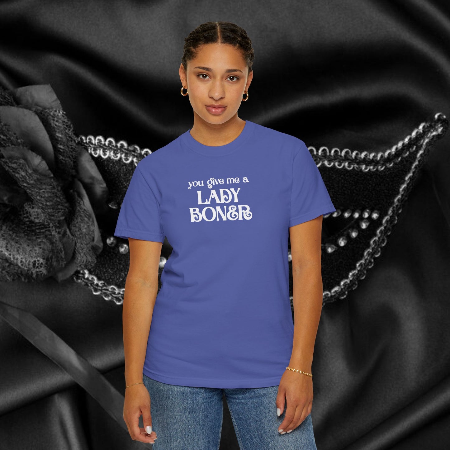 You Give Me a Lady Boner Funny Sex Shirt – Offensive NSFW Tee, Inappropriate Women’s Top, Shocking Party Apparel