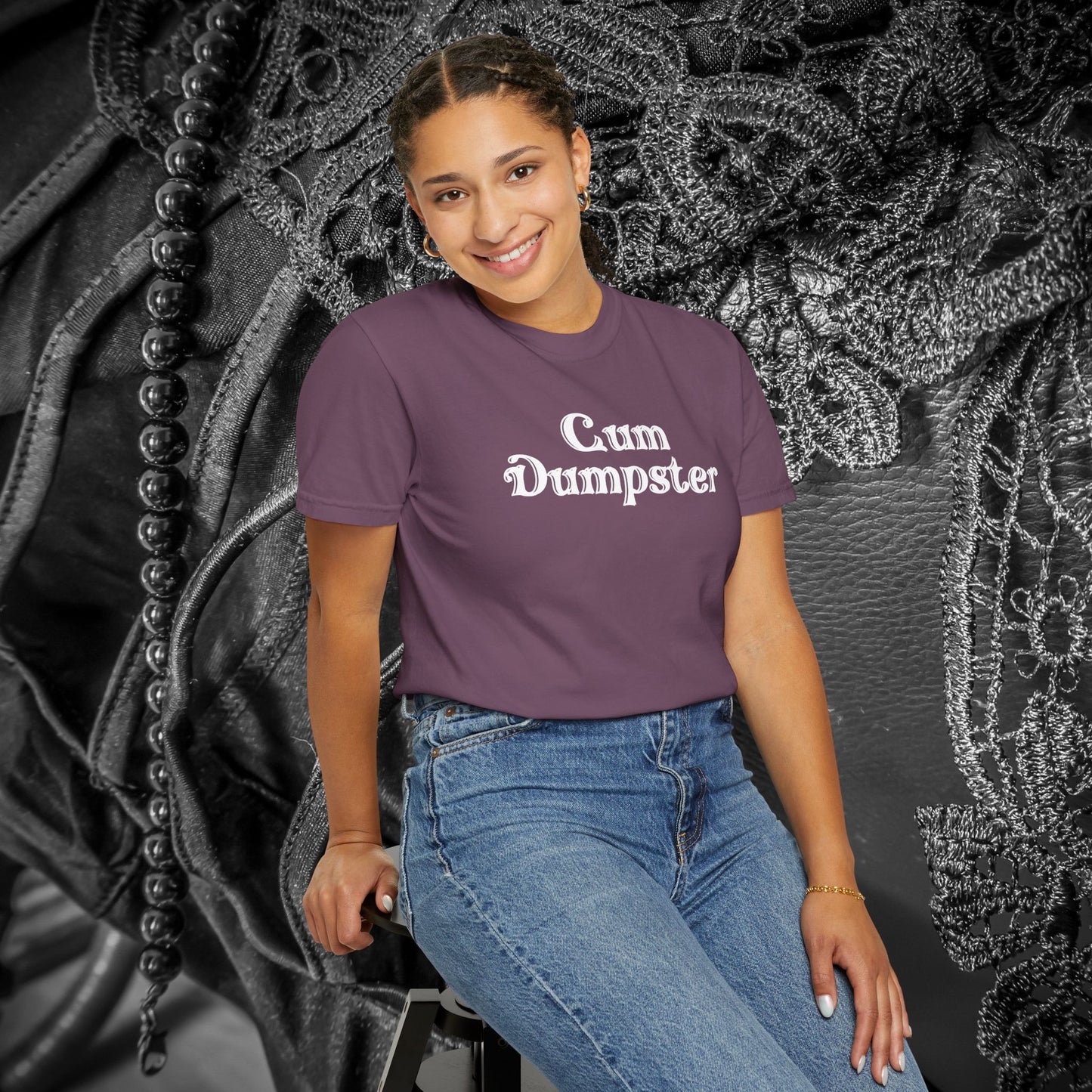 Cum Dumpster Tee – Dirty Joke Shirt & Party Gag Gift