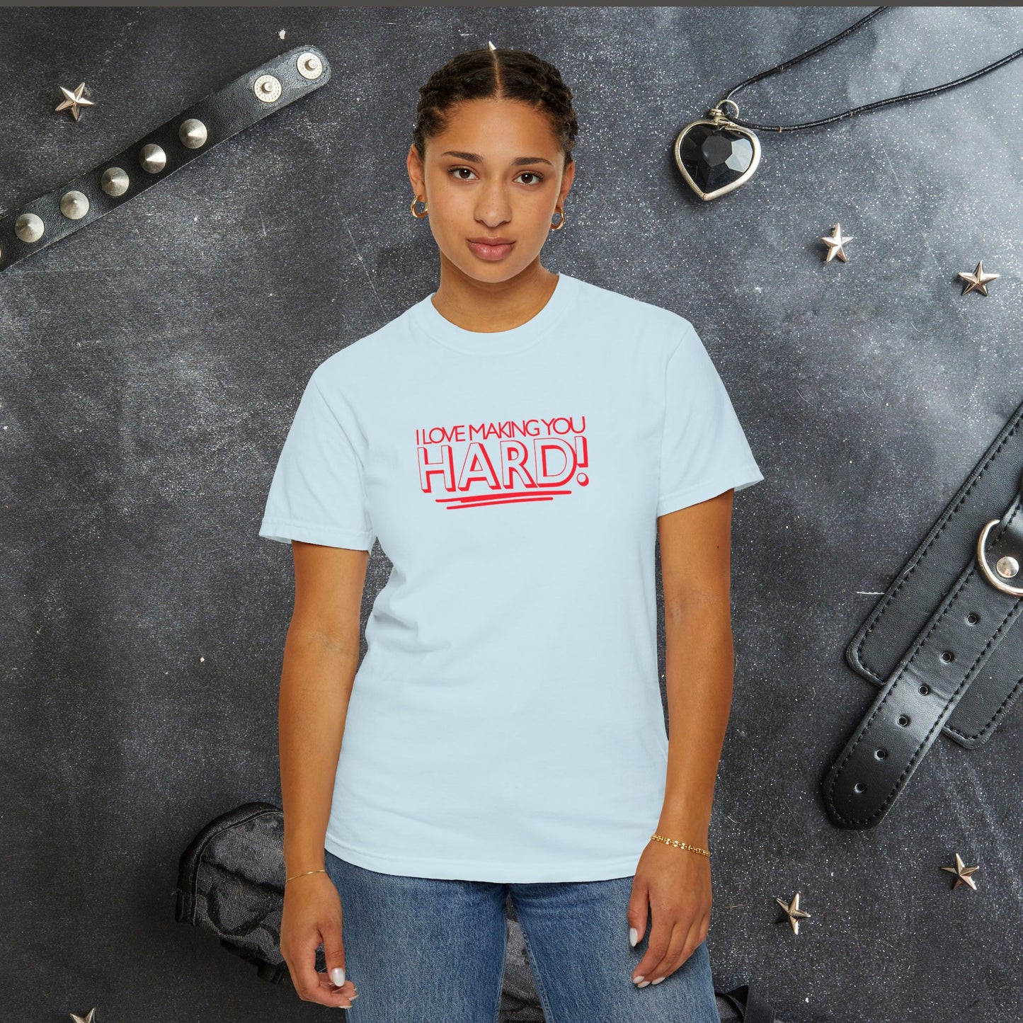 I Love Making You Hard Naughty Girl Sexy T-Shirt, Hot Wife nsfw top, Inappropriate but Fun Summer Apparel