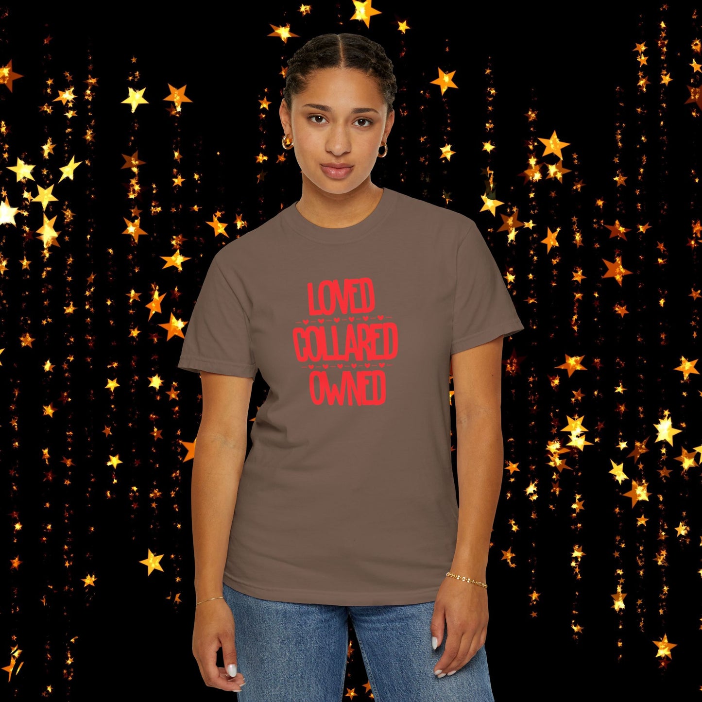 BDSM Loved Collared Owned Submissive T-shirt, Unisex Kinky Tee, Submissive Wife Gift, BDSM Apparel