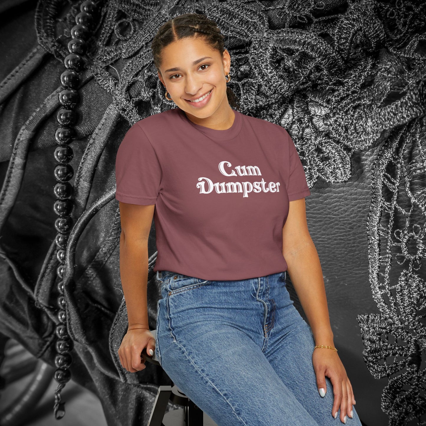 Cum Dumpster Tee – Dirty Joke Shirt & Party Gag Gift
