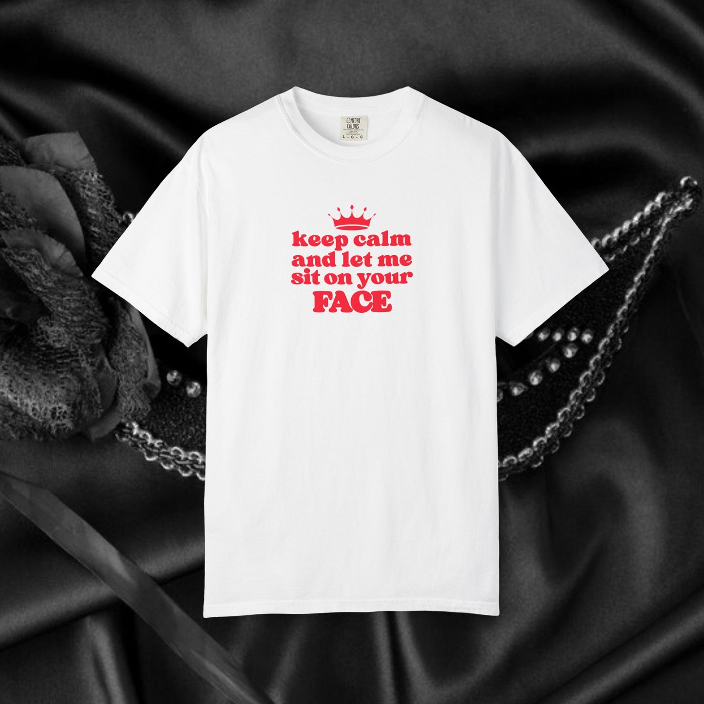 Naughty Face Sitting T-Shirt, Women's Sexy Tee, Inappropriate Party Shirt, Crude NSFW Summer Sexy Tee, Offensive Adult Dirty Humor Tee