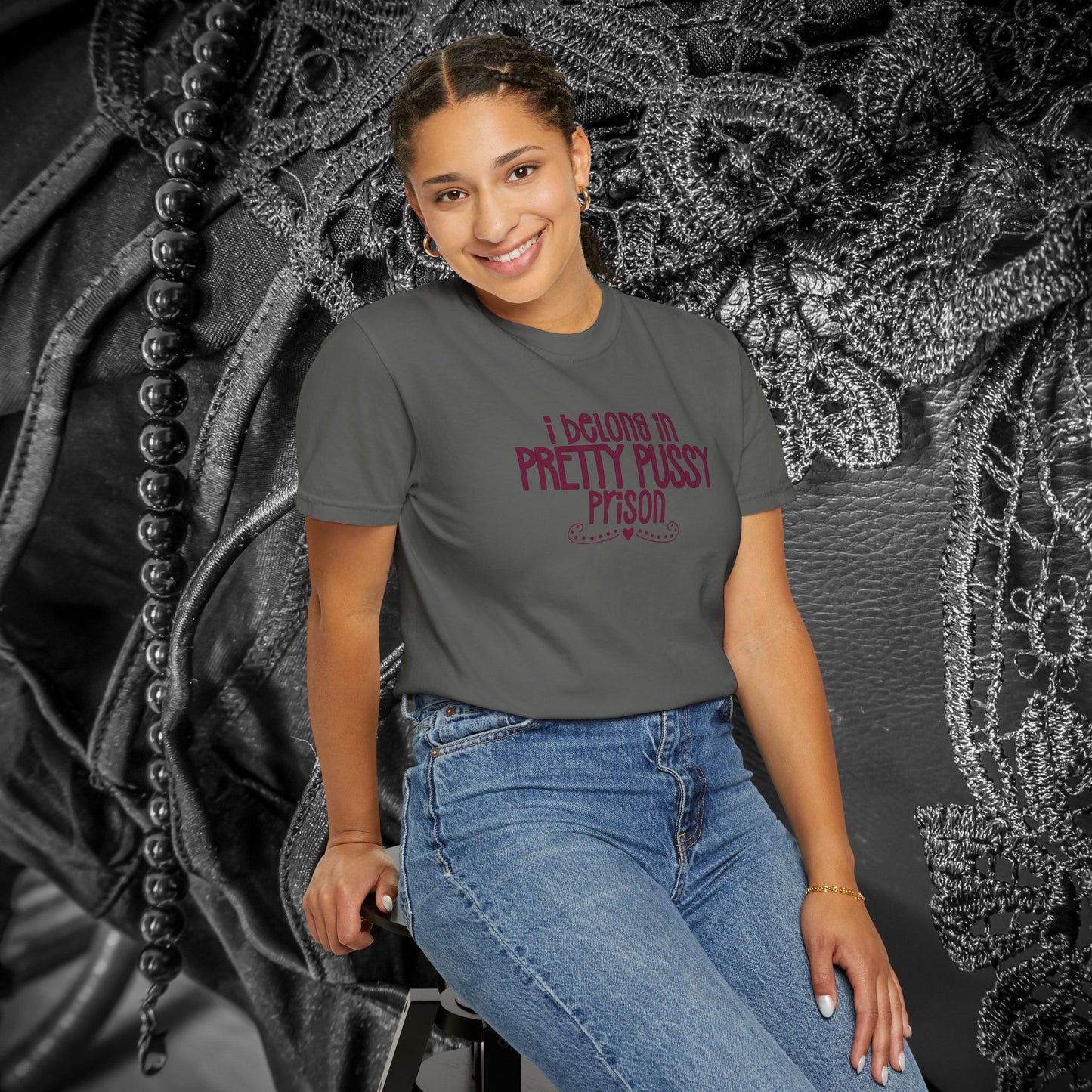 Pretty P*ssy Prison, Funny Adult T-shirt, Offensive Ladies Shirt, Unisex